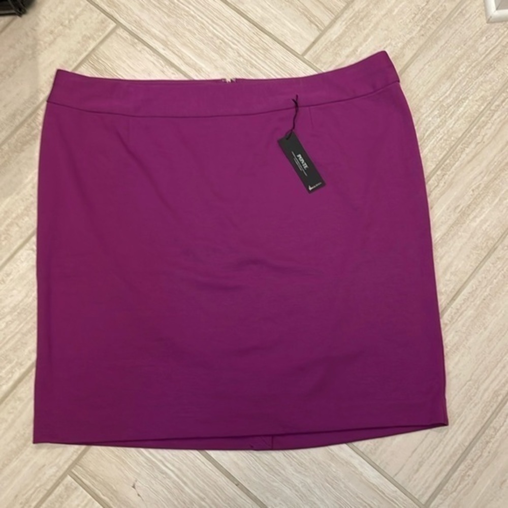 Lane Bryant Ponte Knot Stretch Pencil Skirt Plus Size heart 💜
